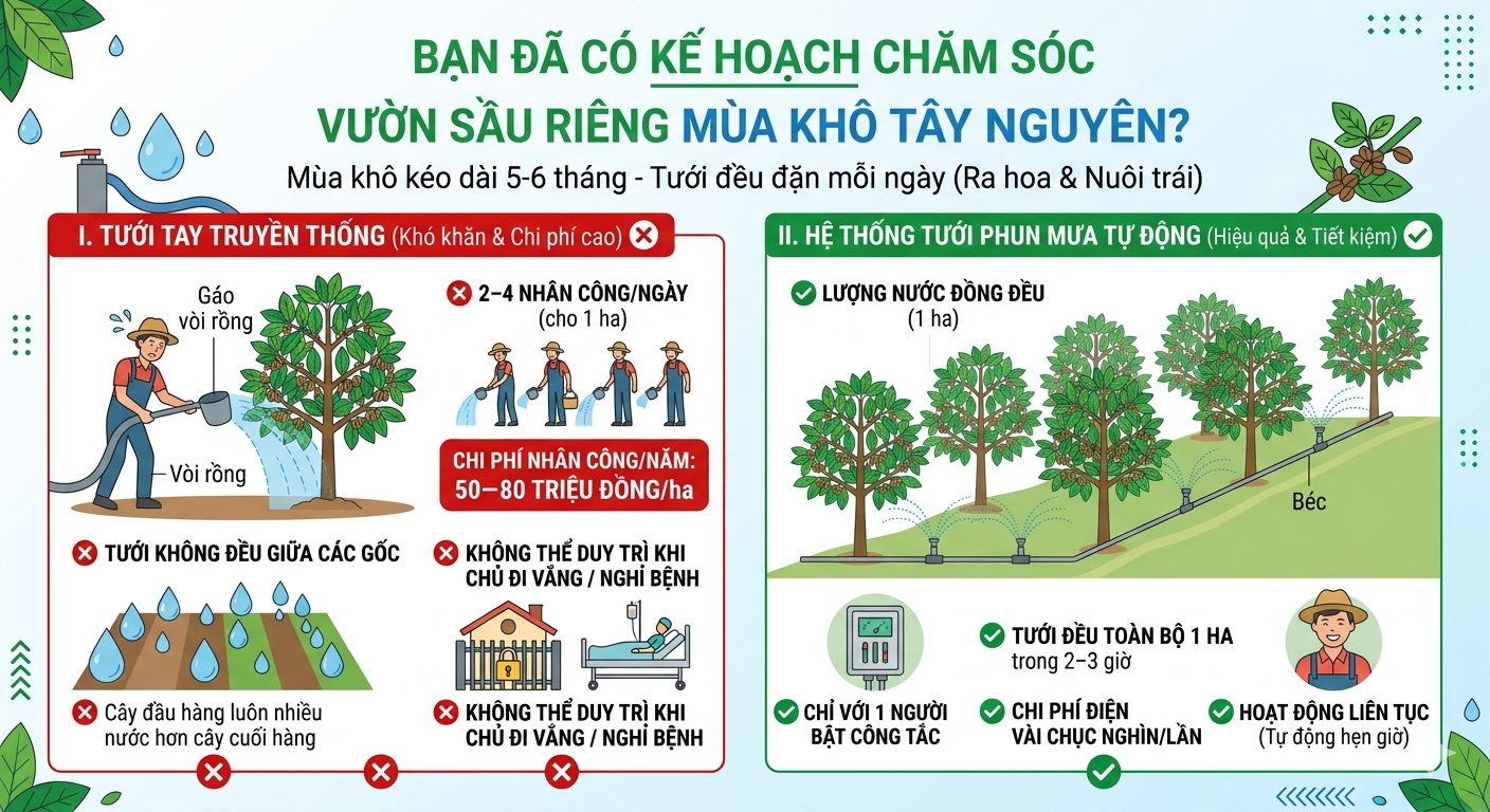 ky thuat tuoi sau rieng mua kho